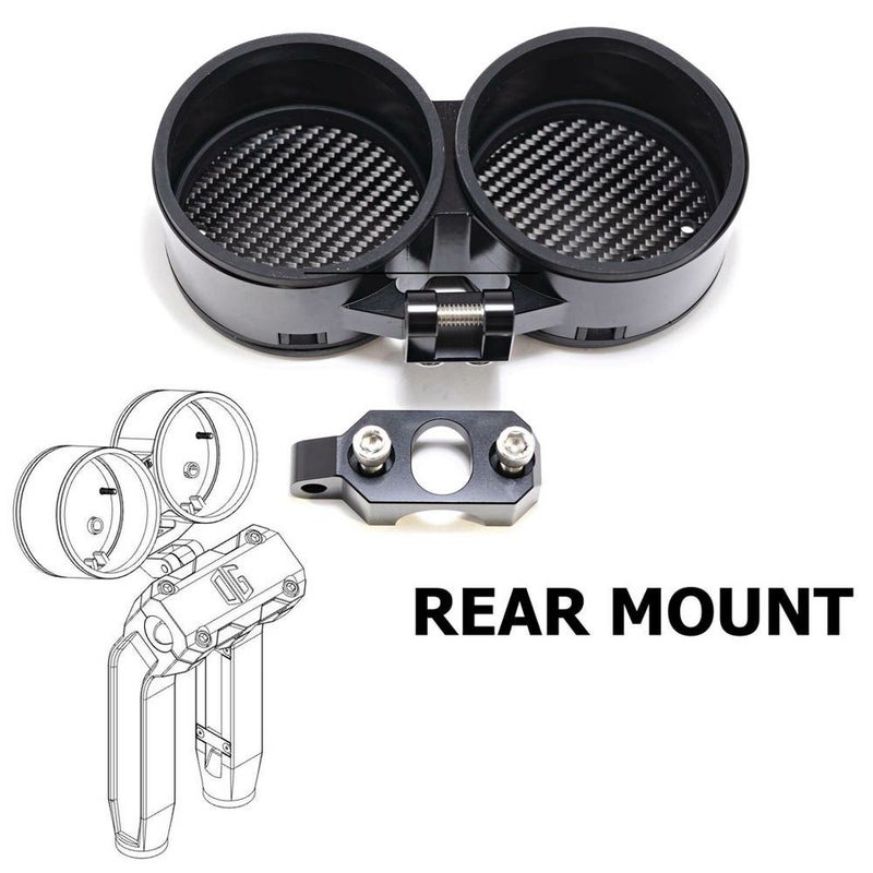 OGライザー用 デュアル メーターゲージ リアマウント ブラック OG（オリジナルガレージモト）