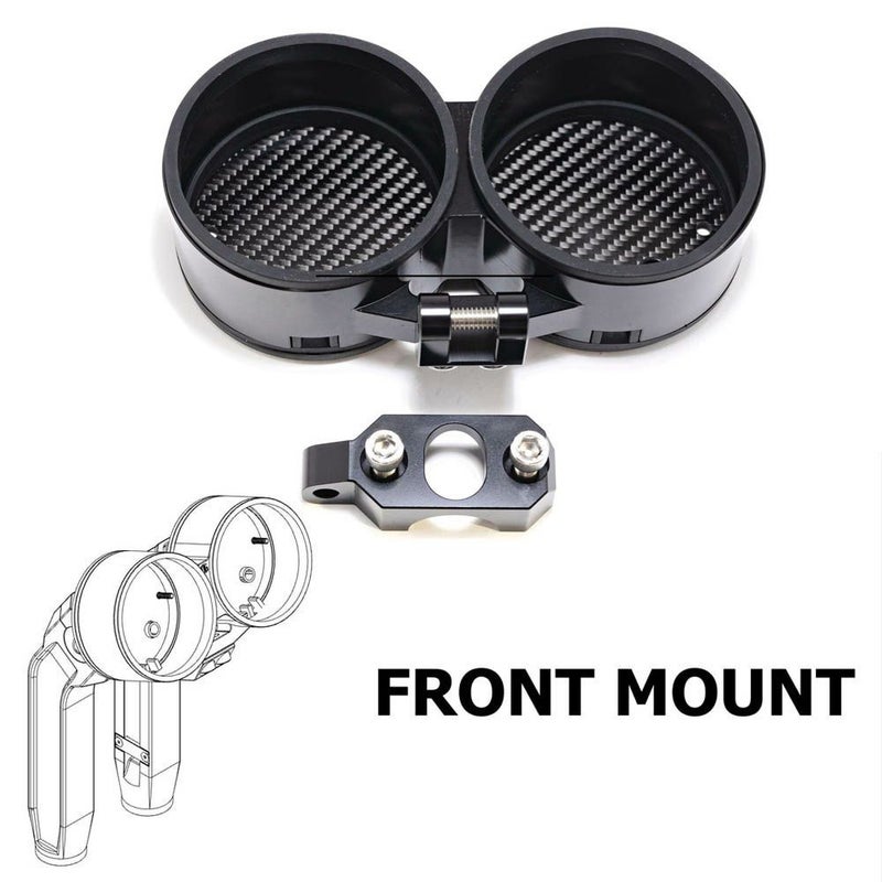 OGライザー用 デュアル メーターゲージ フロントマウント ブラック OG（オリジナルガレージモト）