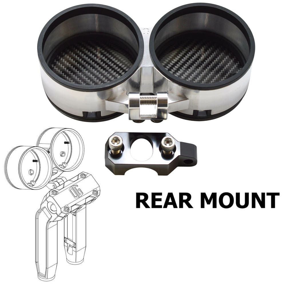 OGライザー用 デュアル メーターゲージ リアマウント アルミカラー OG（オリジナルガレージモト）