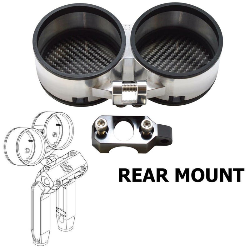 OGライザー用 デュアル メーターゲージ リアマウント アルミカラー OG（オリジナルガレージモト）