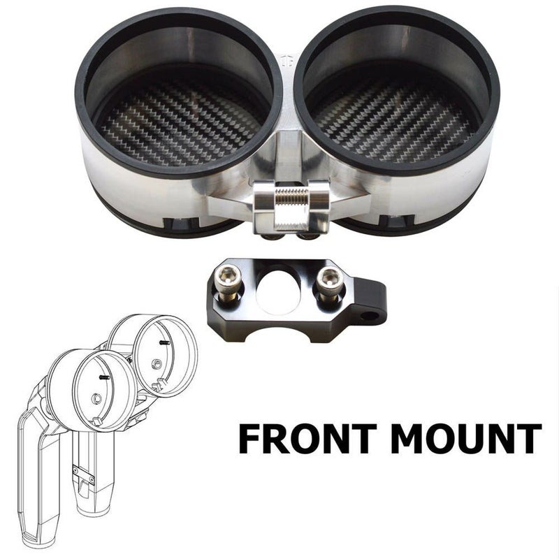 OGライザー用 デュアル メーターゲージ フロントマウント アルミカラー OG（オリジナルガレージモト）