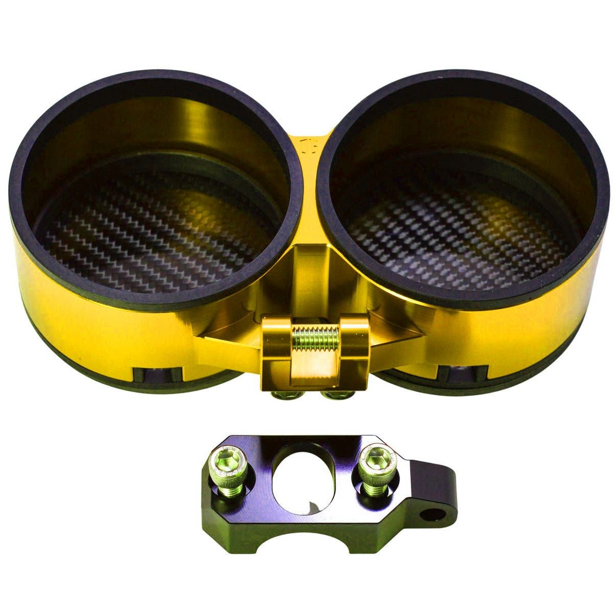 OGライザー用 デュアル メーターゲージ フロントマウント ゴールドメッキ OG（オリジナルガレージモト） 2