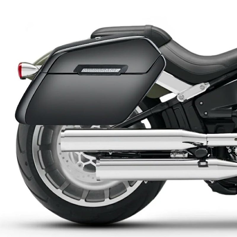 M8 ファットボーイ Baldur エクストララージ・サドルバッグ 42L (グロスブラック)