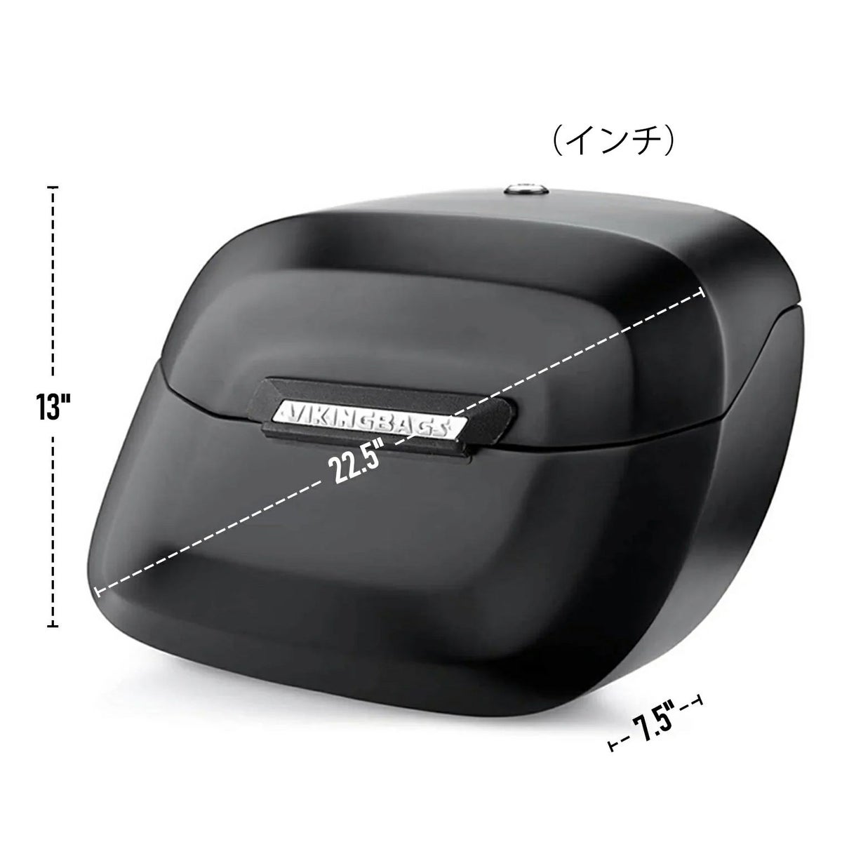 M8 ファットボーイ Lamellar Raven エクストララージ・サドルバッグ 40L (マットブラック)4