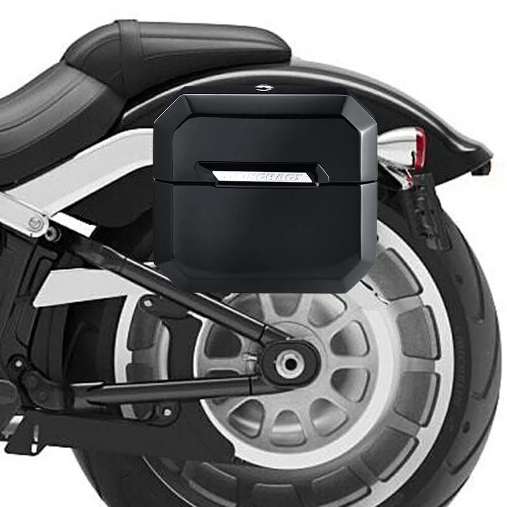  M8 ファットボーイ Outlaw クイックマウント・スモール・サドルバッグ 10L 左用 (グロスブラック)