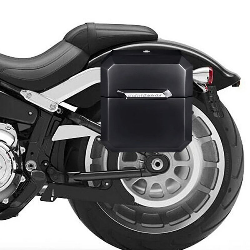  M8 ファットボーイ Outlaw クイックマウント・ミディアム・サドルバッグ 15L 左用 (グロスブラック)