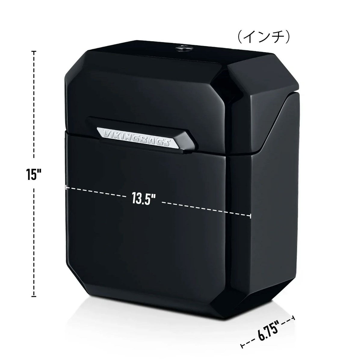  M8 ファットボーイ Outlaw クイックマウント・ミディアム・サドルバッグ 15L 左用 (グロスブラック)3