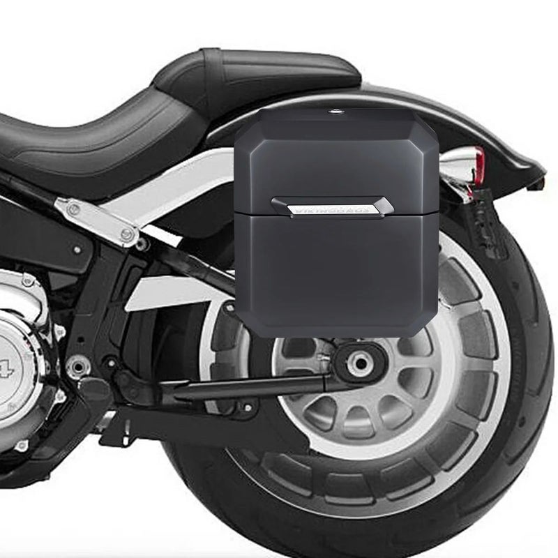 M8 ファットボーイ Outlaw クイックマウント・ミディアム・サドルバッグ 15L 左用 (マットブラック)