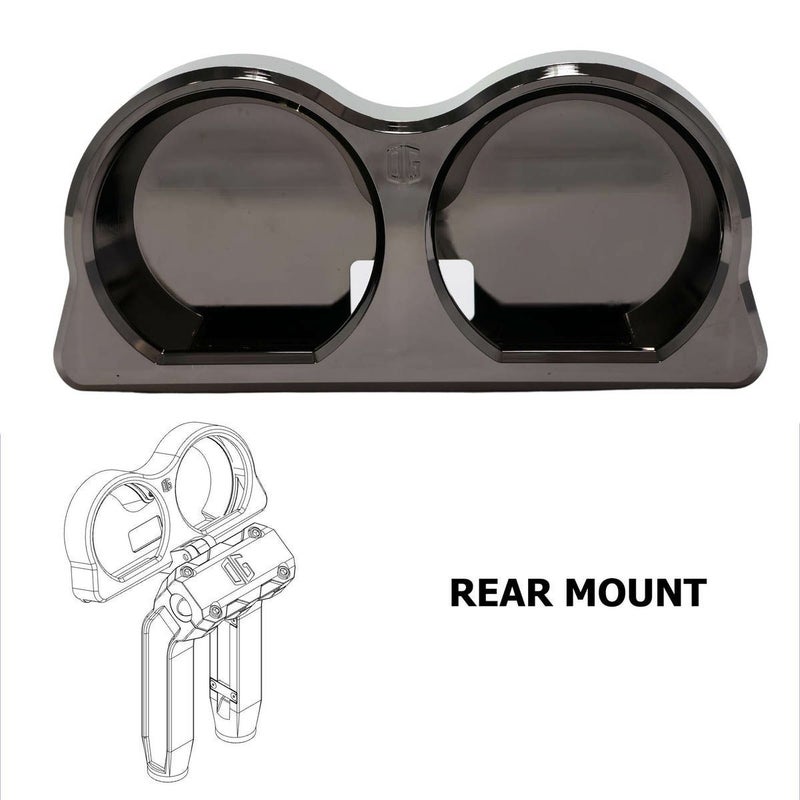 2015～2023 FLTR OGライザー用 デュアル メーターゲージ リアマウント ブラッククローム OG（オリジナルガレージモト）