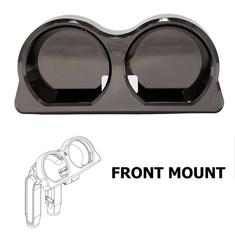 2015～2023 FLTR OGライザー用 デュアル メーターゲージ フロントマウント ブラッククローム OG（オリジナルガレージモト）