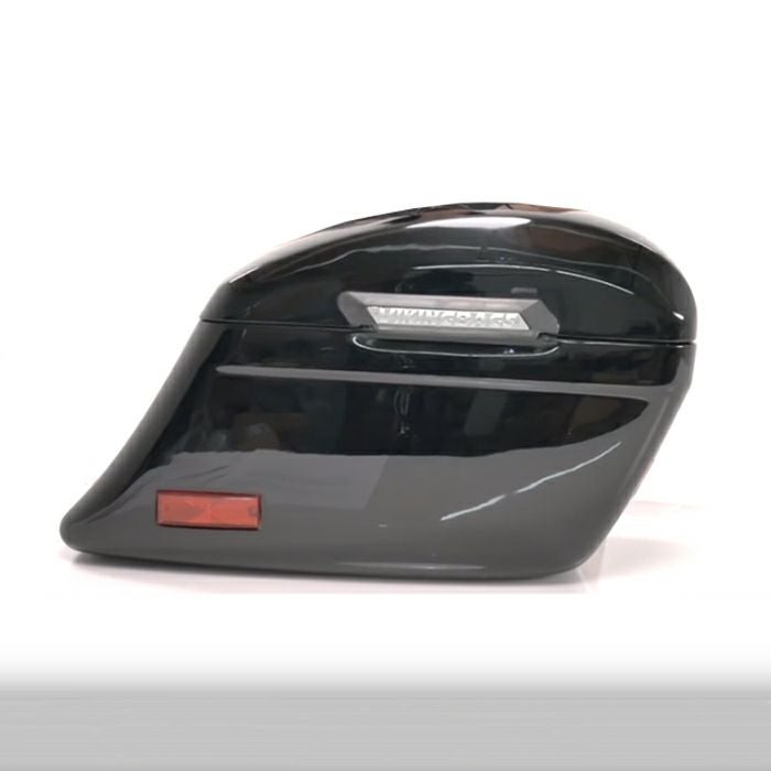  M8 ヘリテイジクラシック Lamellar Stallion エクストララージ・サドルバッグ 44L (グロスブラック)