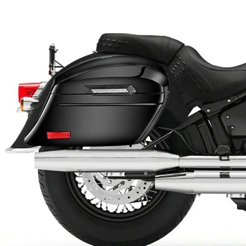  M8 ヘリテイジクラシック Lamellar Stallion エクストララージ・サドルバッグ 44L (グロスブラック)1