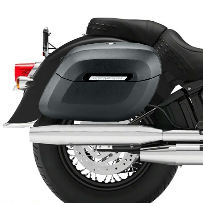 M8 ヘリテイジクラシック Lamellar Raven エクストララージ・サドルバッグ 40L (マットブラック)