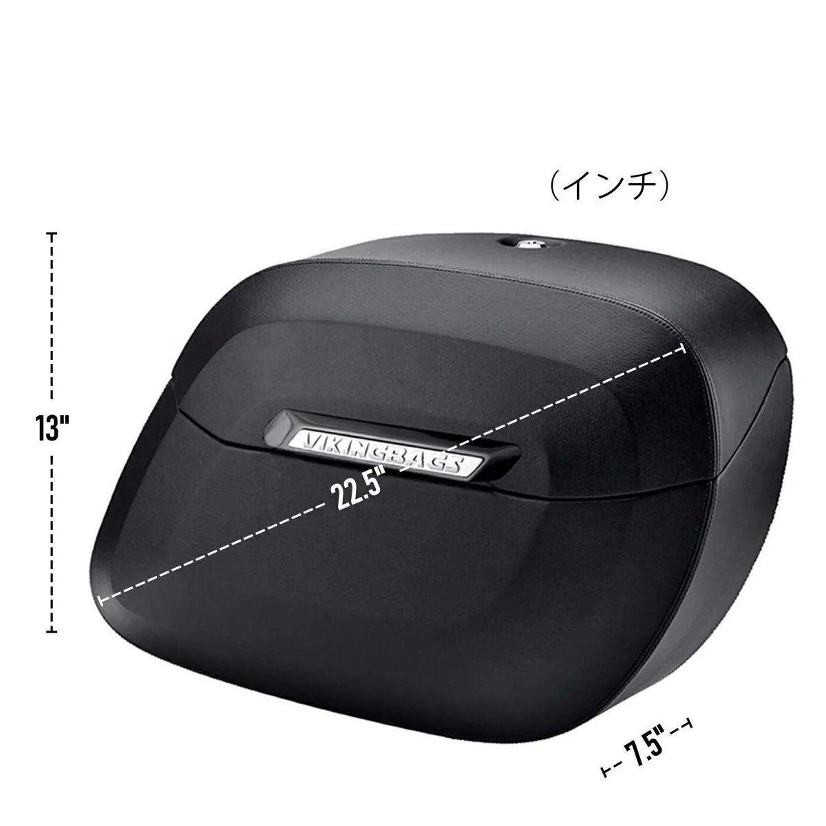 M8 ヘリテイジクラシック Lamellar Raven エクストララージ・サドルバッグ 40L (レザーラップ)3