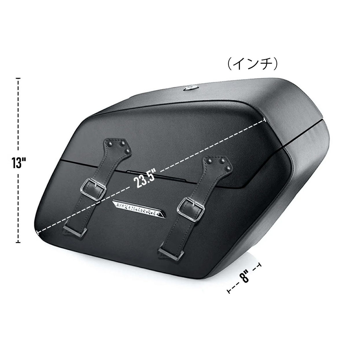  M8 ヘリテイジクラシック Baldur エクストララージ・サドルバッグ 42L (レザーラップ)3