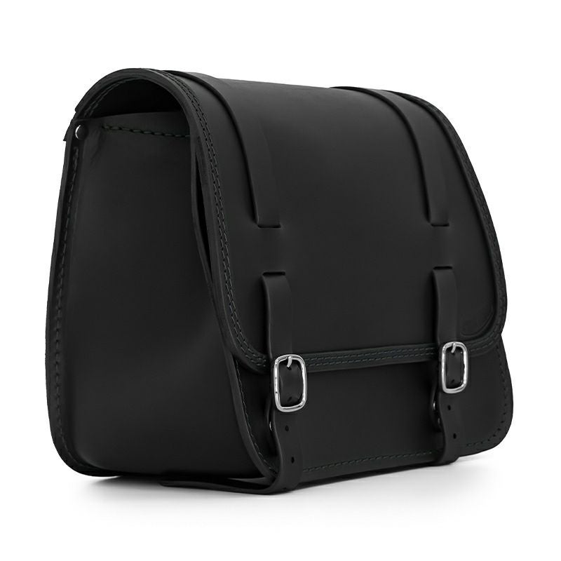  エンズクオイオ Sporty レザーサドルバッグ (ブラック)6