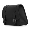  エンズクオイオ Sporty レザーサドルバッグ (ブラック)7