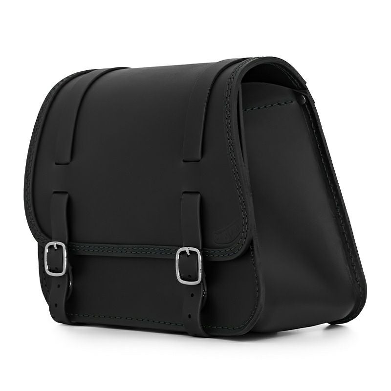  エンズクオイオ Sporty レザーサドルバッグ (ブラック)7