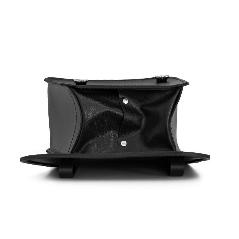  エンズクオイオ Sporty レザーサドルバッグ (ブラック)11