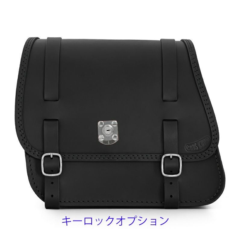 エンズクオイオ Sporty レザーサドルバッグ (リンクルレザー)7