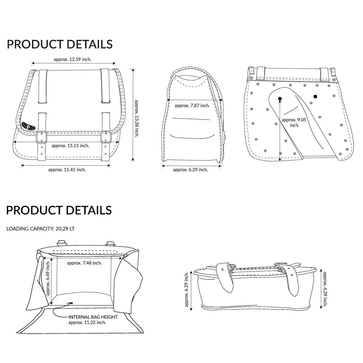 エンズクオイオ Sporty レザーサドルバッグ (リンクルレザー)9