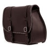 エンズクオイオ Sporty レザーサドルバッグ (ダークブラウン)3
