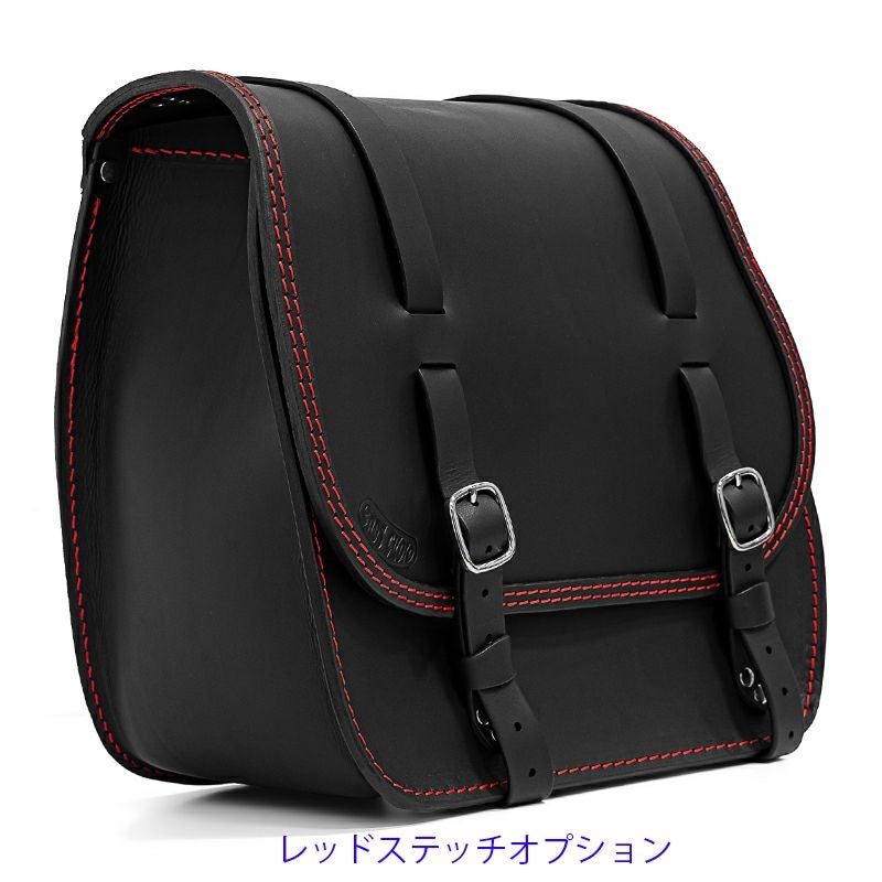 エンズクオイオ Little Boogie Targa レザーサドルバッグ 26.5L (ブラック)11