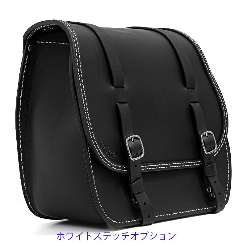 エンズクオイオ Little Boogie Targa レザーサドルバッグ 26.5L (ブラック)12