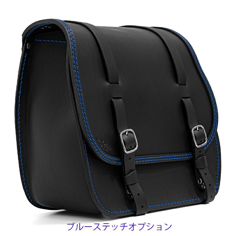 エンズクオイオ Little Boogie Targa レザーサドルバッグ 26.5L (ブラック)13