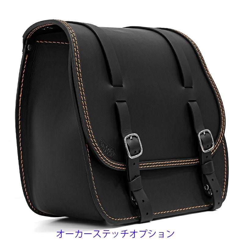 エンズクオイオ Little Boogie Targa レザーサドルバッグ 26.5L (ブラック)14