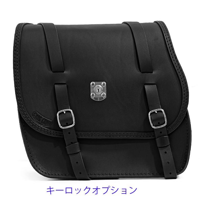 エンズクオイオ Little Boogie Targa レザーサドルバッグ 26.5L (ブラック)17