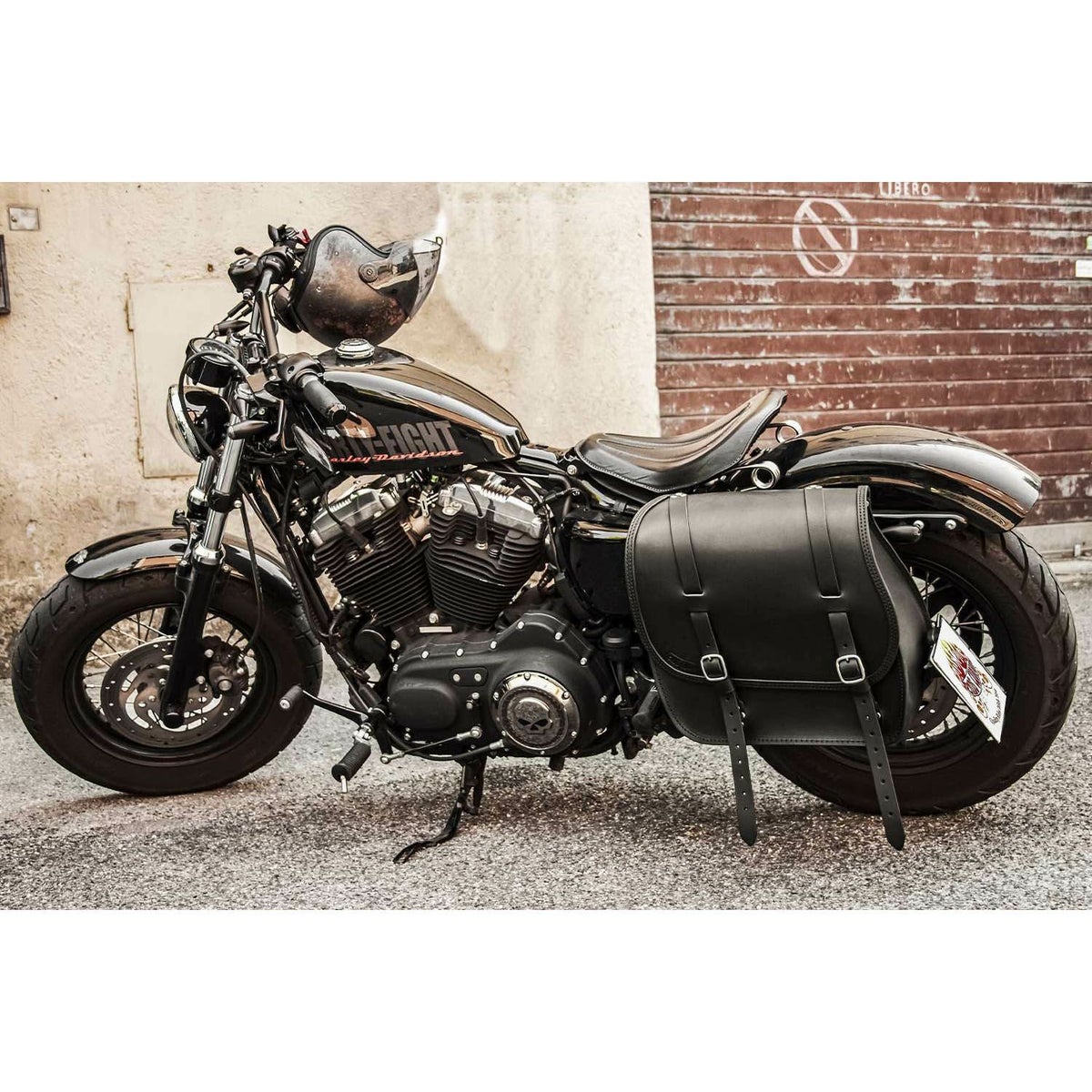  エンズクオイオ Little Boogie Targa レザーサドルバッグ 26.5L (ダークブラウン)7
