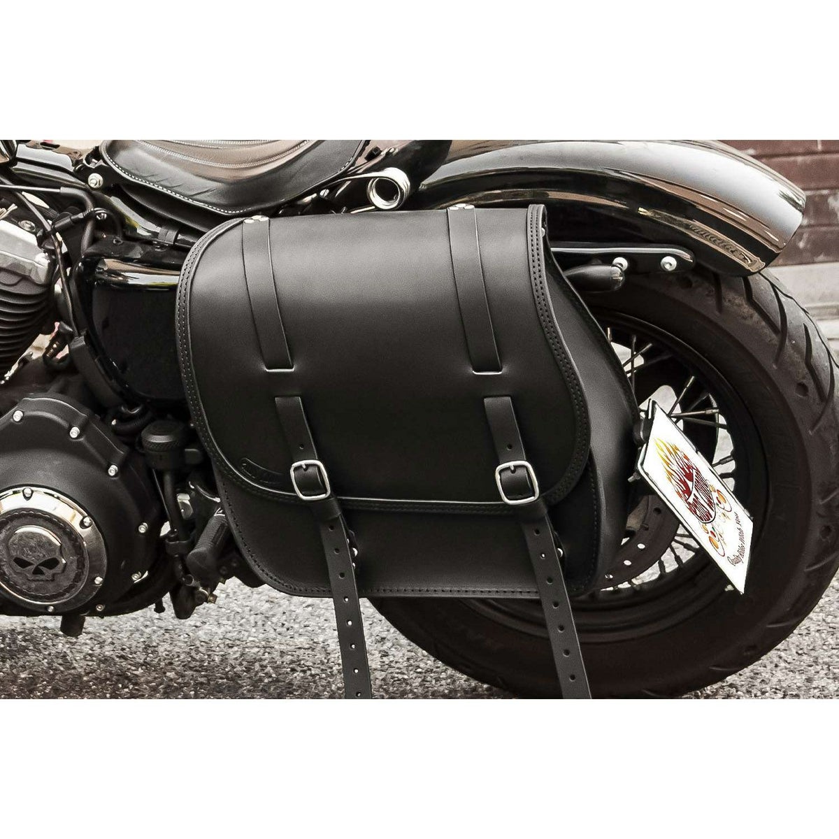  エンズクオイオ Little Boogie Targa レザーサドルバッグ 26.5L (ダークブラウン)9