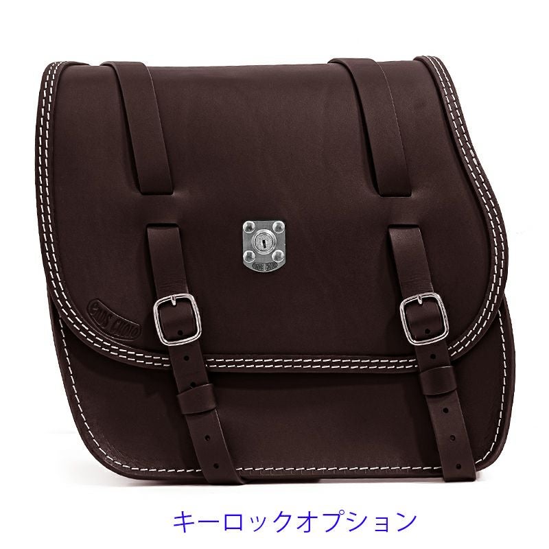  エンズクオイオ Little Boogie Targa レザーサドルバッグ 26.5L (ダークブラウン)11