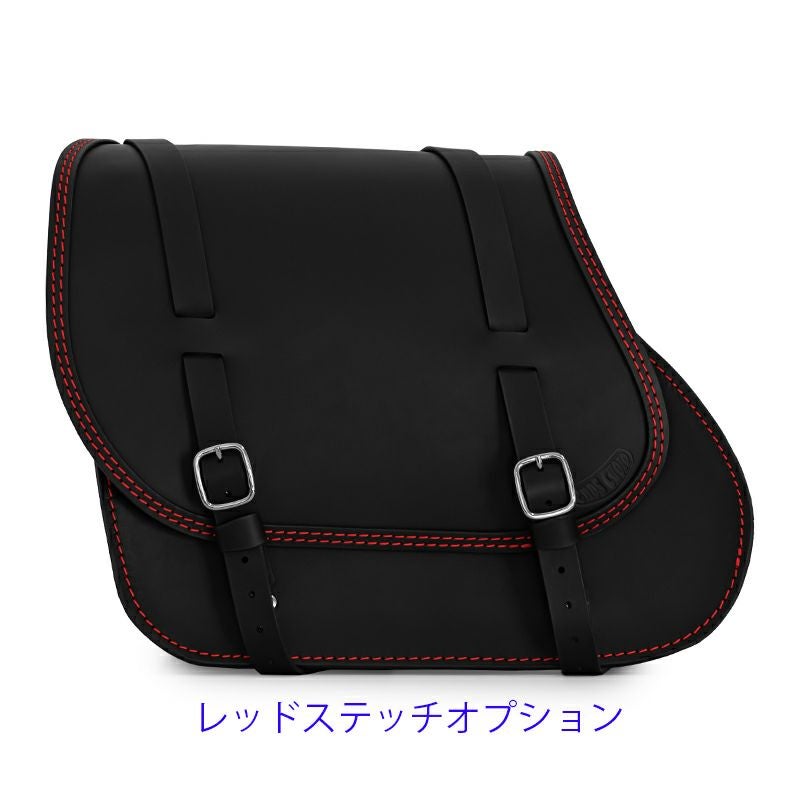 エンズクオイオ Little Boogie レザーサドルバッグ 29L (ブラック)10