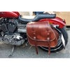 エンズクオイオ Little Boogie レザーサドルバッグ 29L (ダークブラウン)1