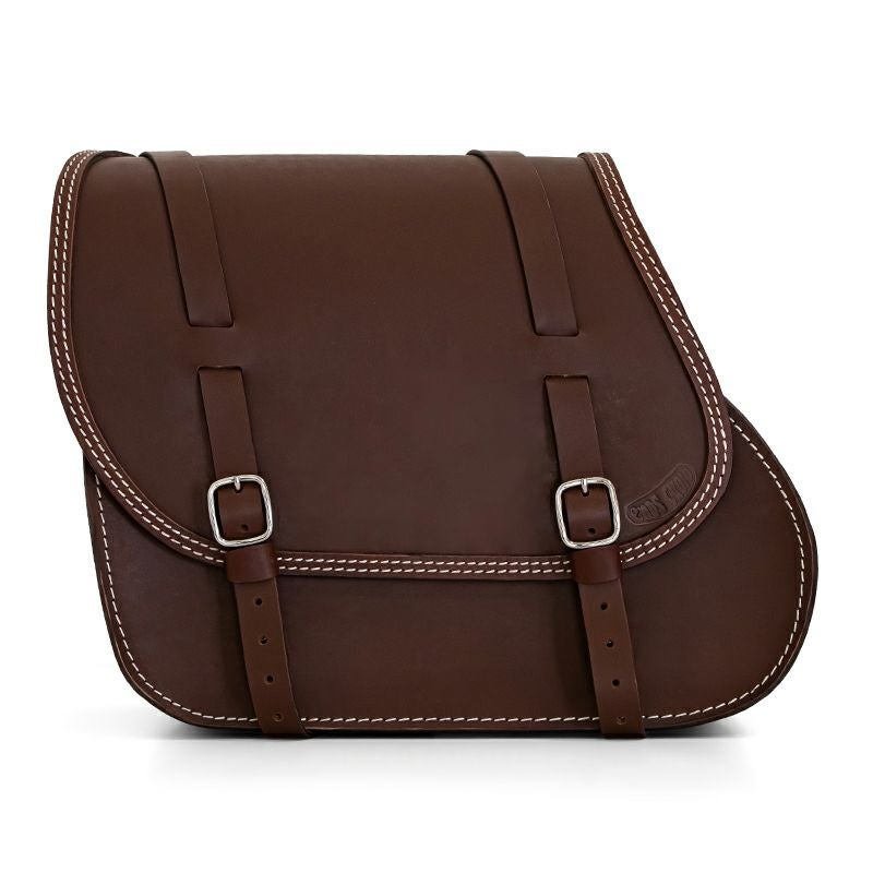 エンズクオイオ Little Boogie レザーサドルバッグ 29L (ダークブラウン)4