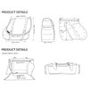 エンズクオイオ Little Boogie レザーサドルバッグ 29L (ディストレスト・ツートーン・ダーク)5