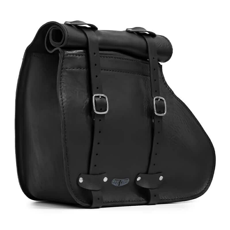 エンズクオイオ Roll Little Boogie レザーサドルバッグ (ブラック)5