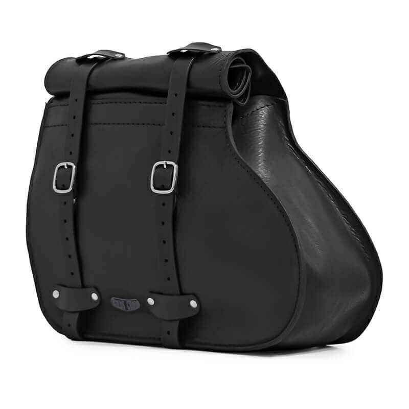 エンズクオイオ Roll Little Boogie レザーサドルバッグ (ブラック)7