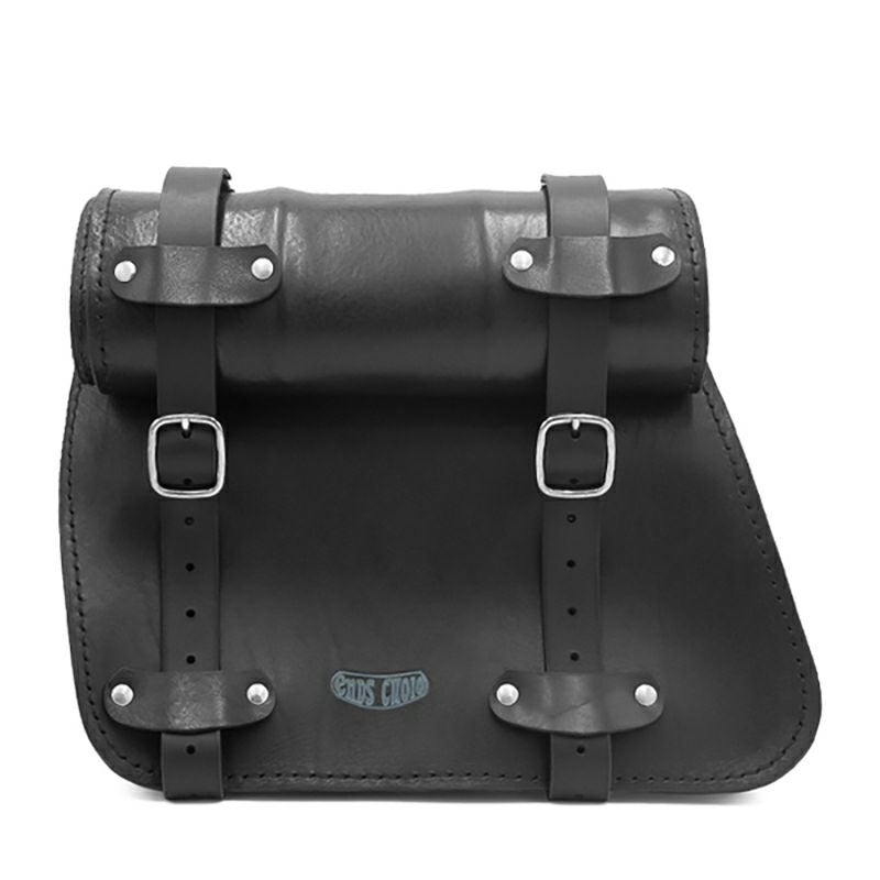 エンズクオイオ Roll Sporty レザーサドルバッグ (ブラック)1