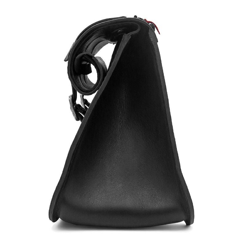 エンズクオイオ Roll Sporty レザーサドルバッグ (ブラック)3
