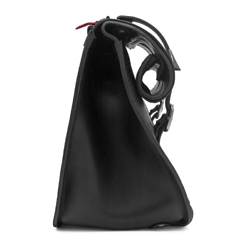 エンズクオイオ Roll Sporty レザーサドルバッグ (ブラック)4