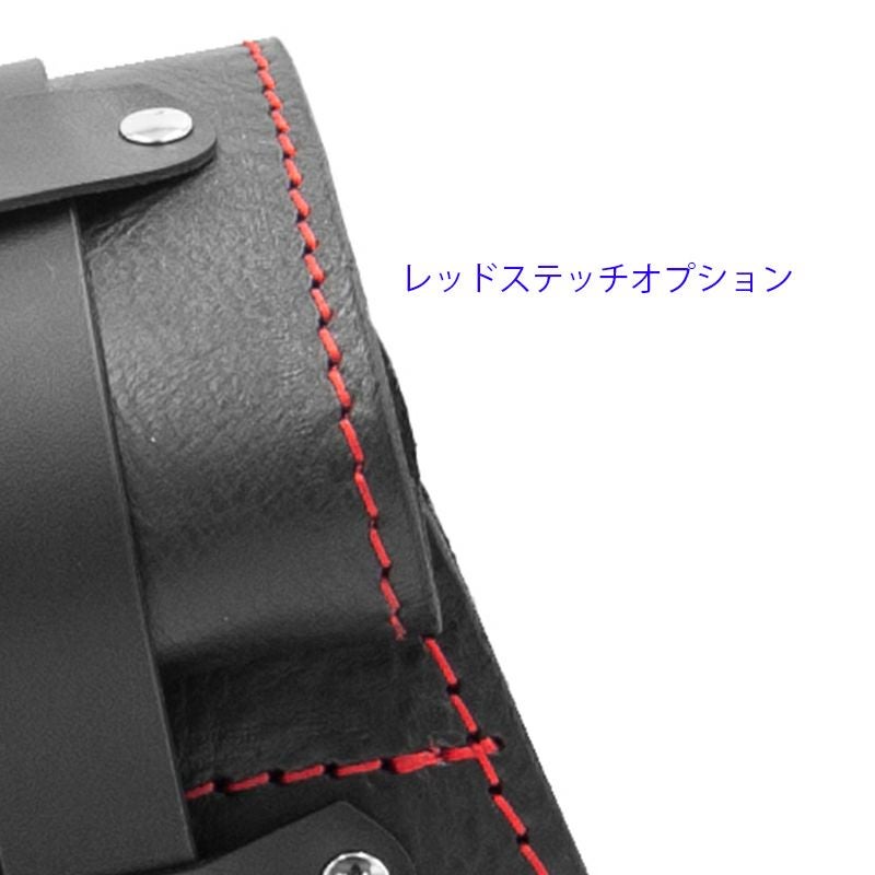 エンズクオイオ Roll Sporty レザーサドルバッグ (ブラック)6