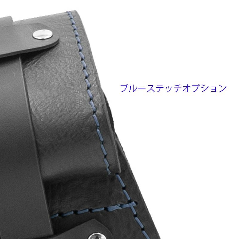 エンズクオイオ Roll Sporty レザーサドルバッグ (ブラック)7