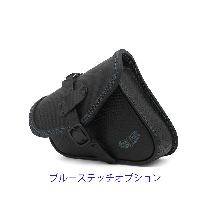 エンズクオイオ Rev Mambo レザーサドルバッグ 4L (ブラック)12