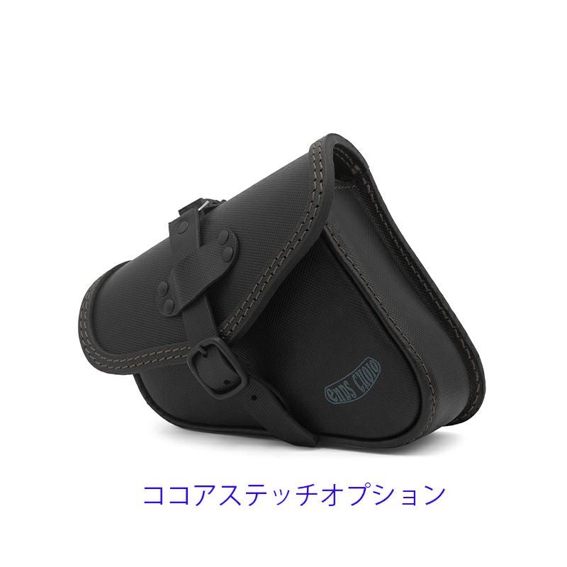 エンズクオイオ Rev Mambo レザーサドルバッグ 4L (ブラック)15