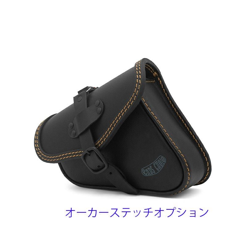 エンズクオイオ Rev Mambo レザーサドルバッグ 4L (ブラック)16