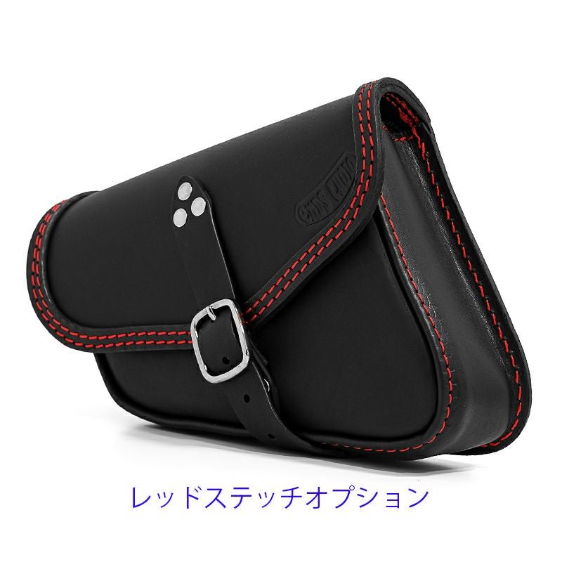 エンズクオイオ Mambo レザーサドルバッグ 4L (ブラック)9