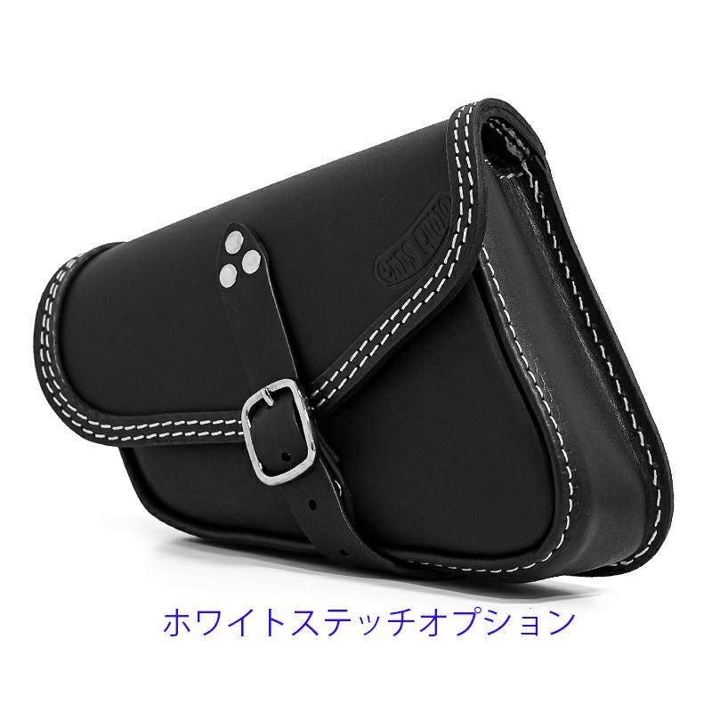 エンズクオイオ Mambo レザーサドルバッグ 4L (ブラック)11